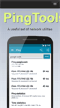 Mobile Screenshot of pingtools.org