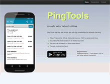Tablet Screenshot of pingtools.org